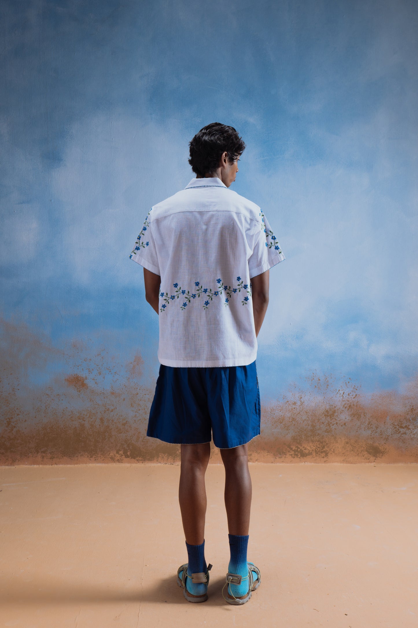 BLUE BLOOM SHIRT