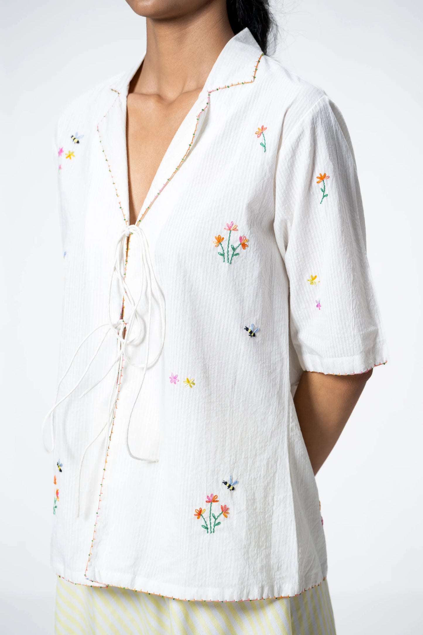 WILDFLOWER TIE TOP