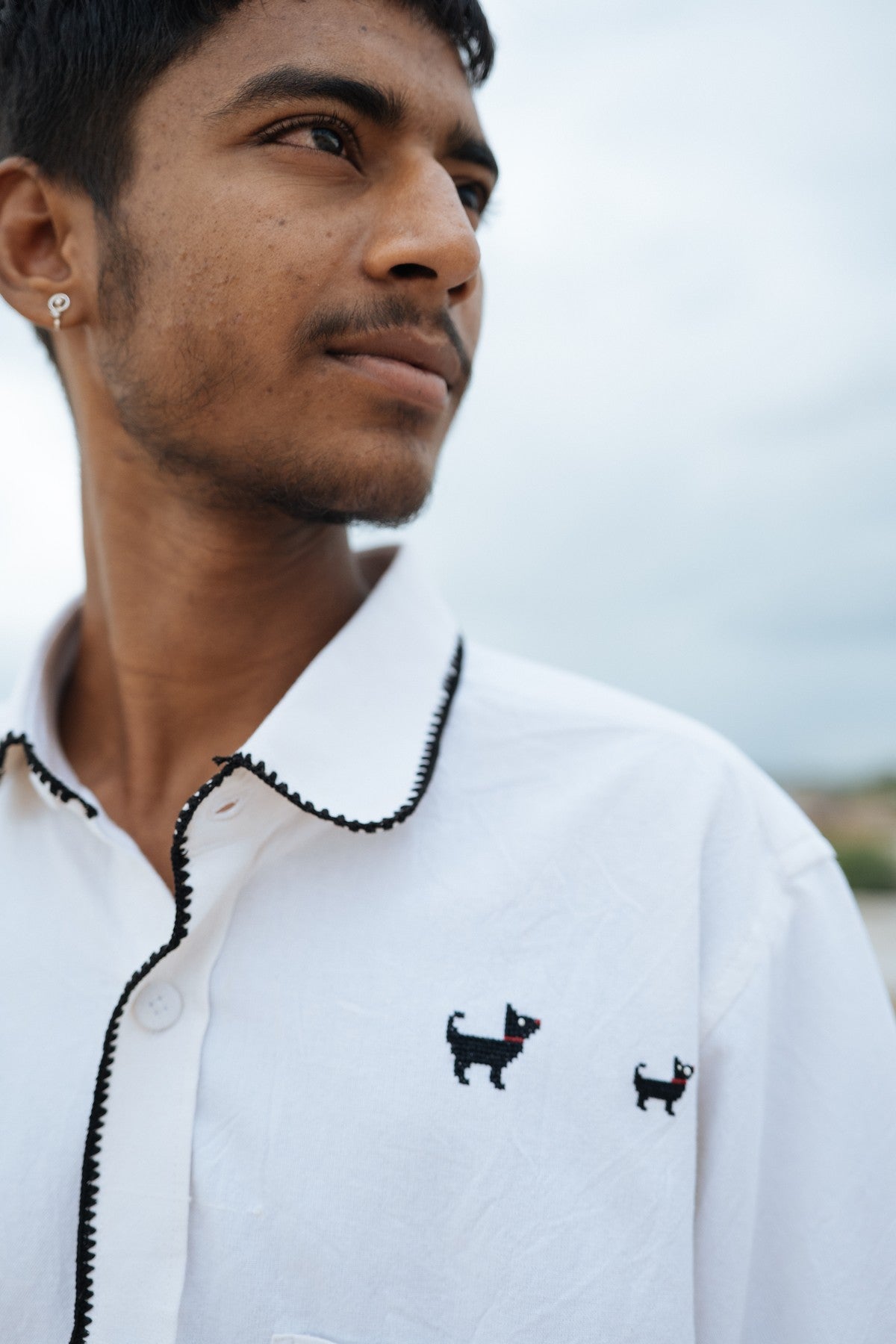 PUPPY PARENT CROSS-STITCH SHIRT