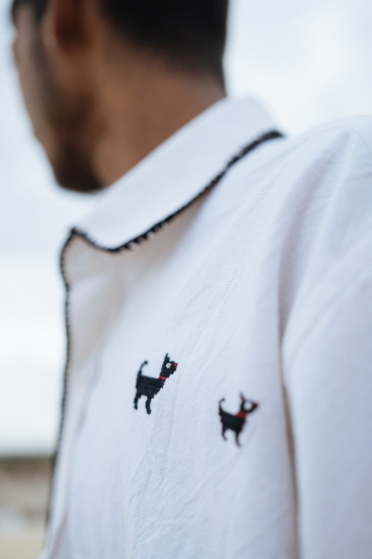 PUPPY PARENT CROSS-STITCH SHIRT