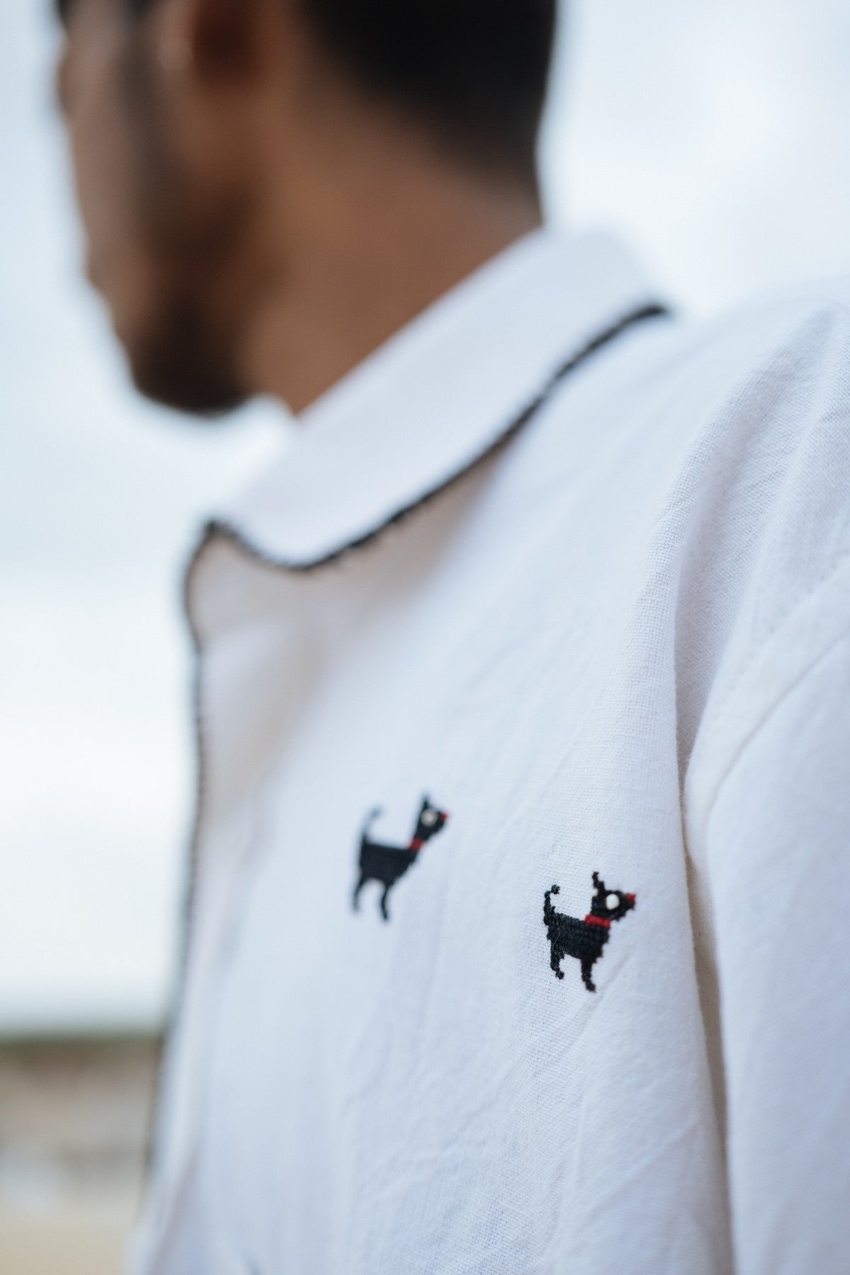 PUPPY PARENT CROSS-STITCH SHIRT
