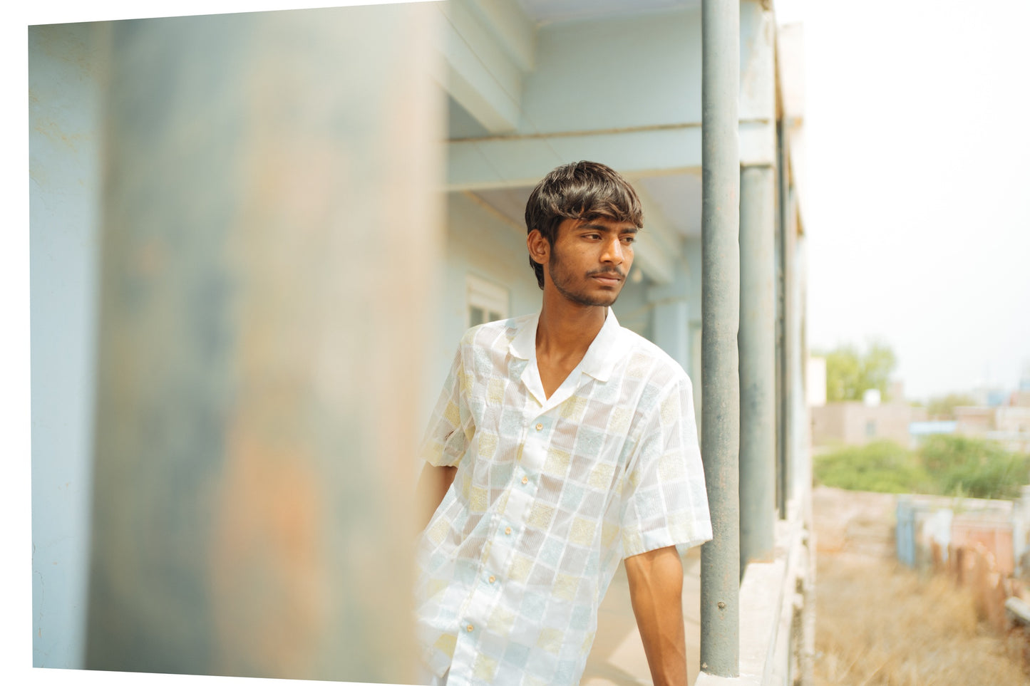 STITCHED BOXES SHIRT