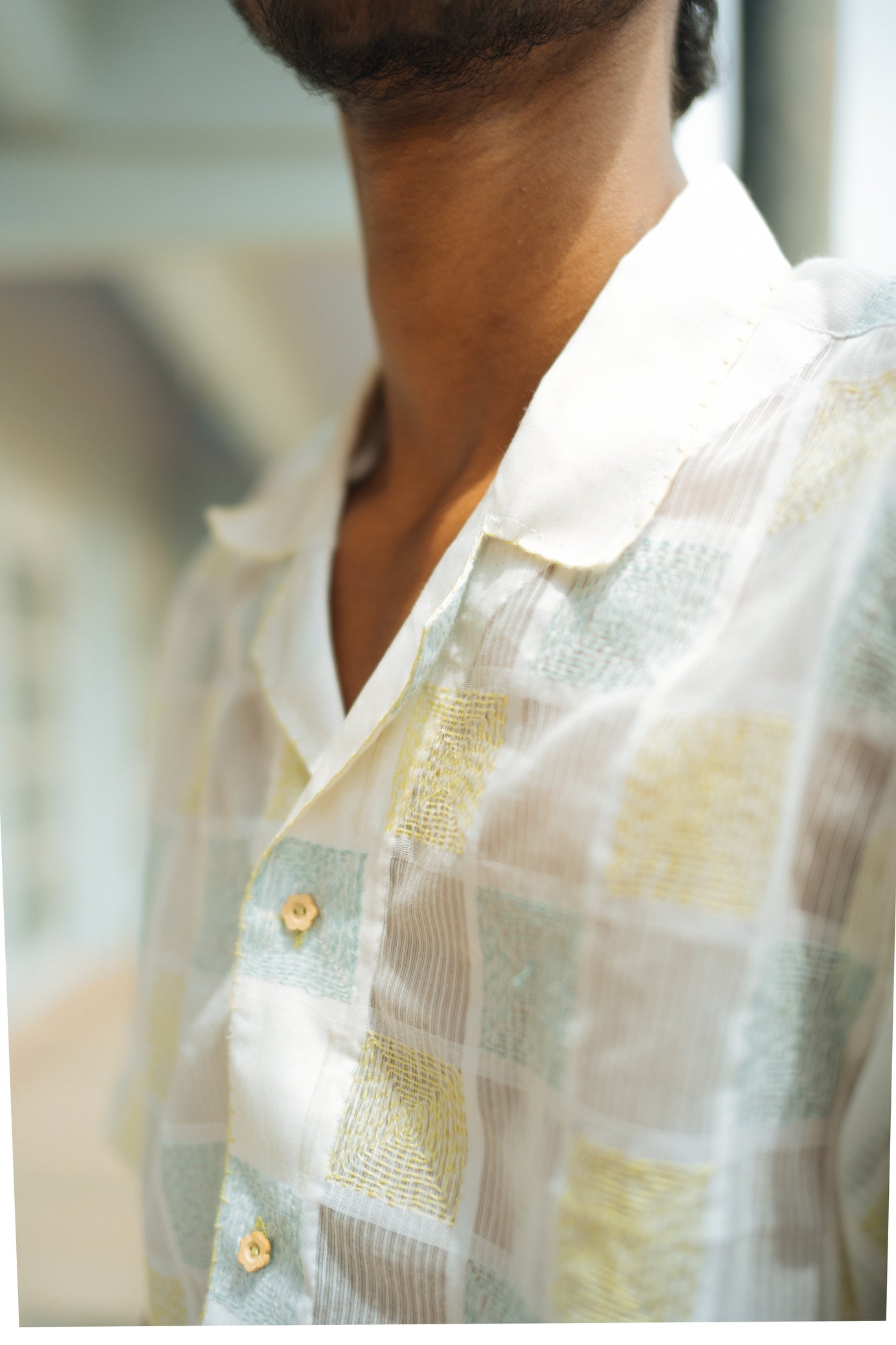 STITCHED BOXES SHIRT