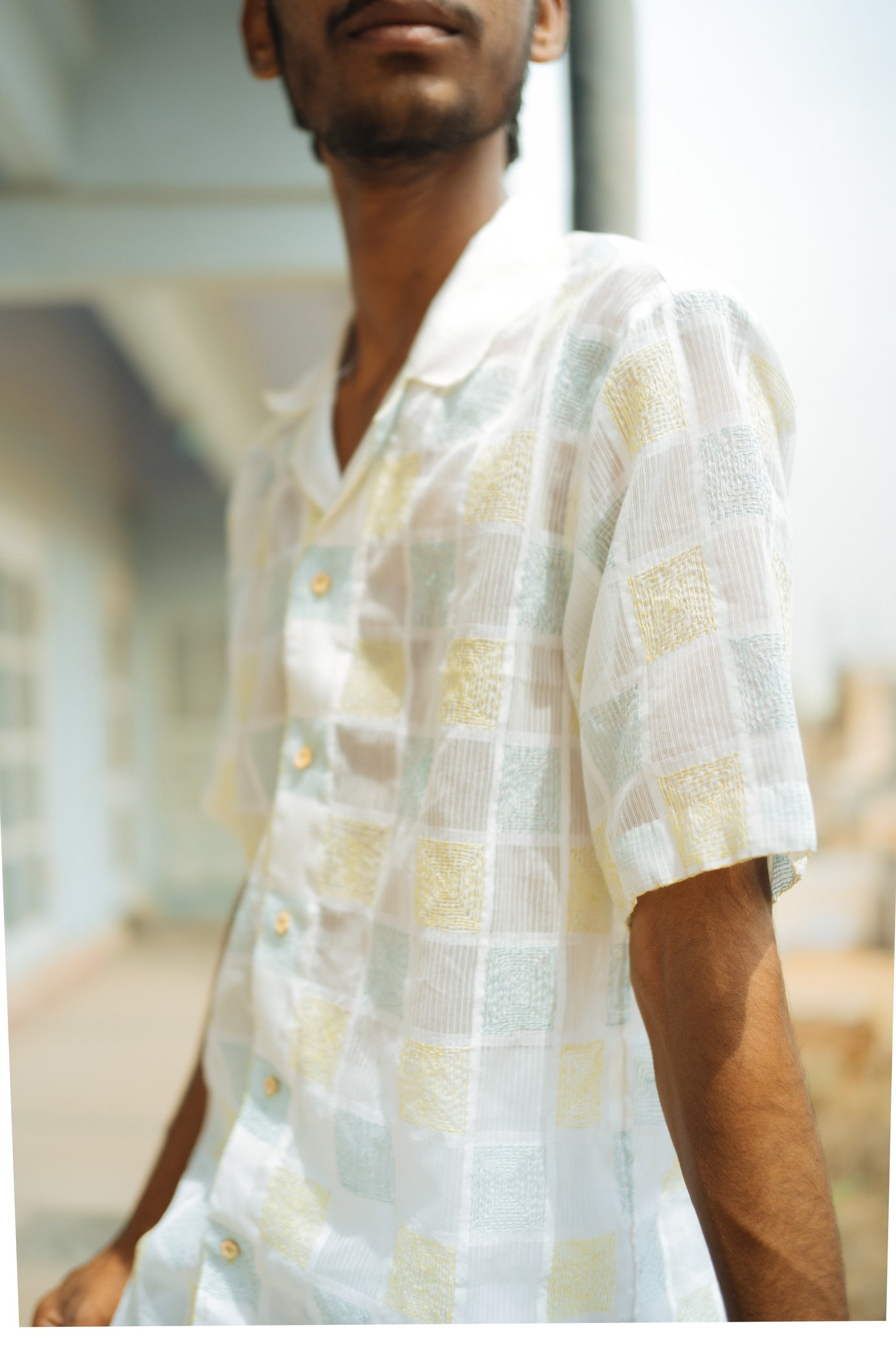 STITCHED BOXES SHIRT