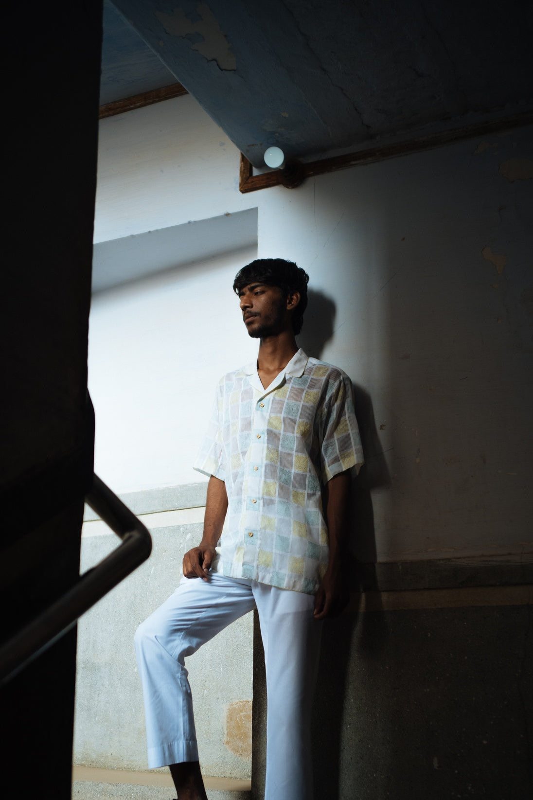 STITCHED BOXES SHIRT