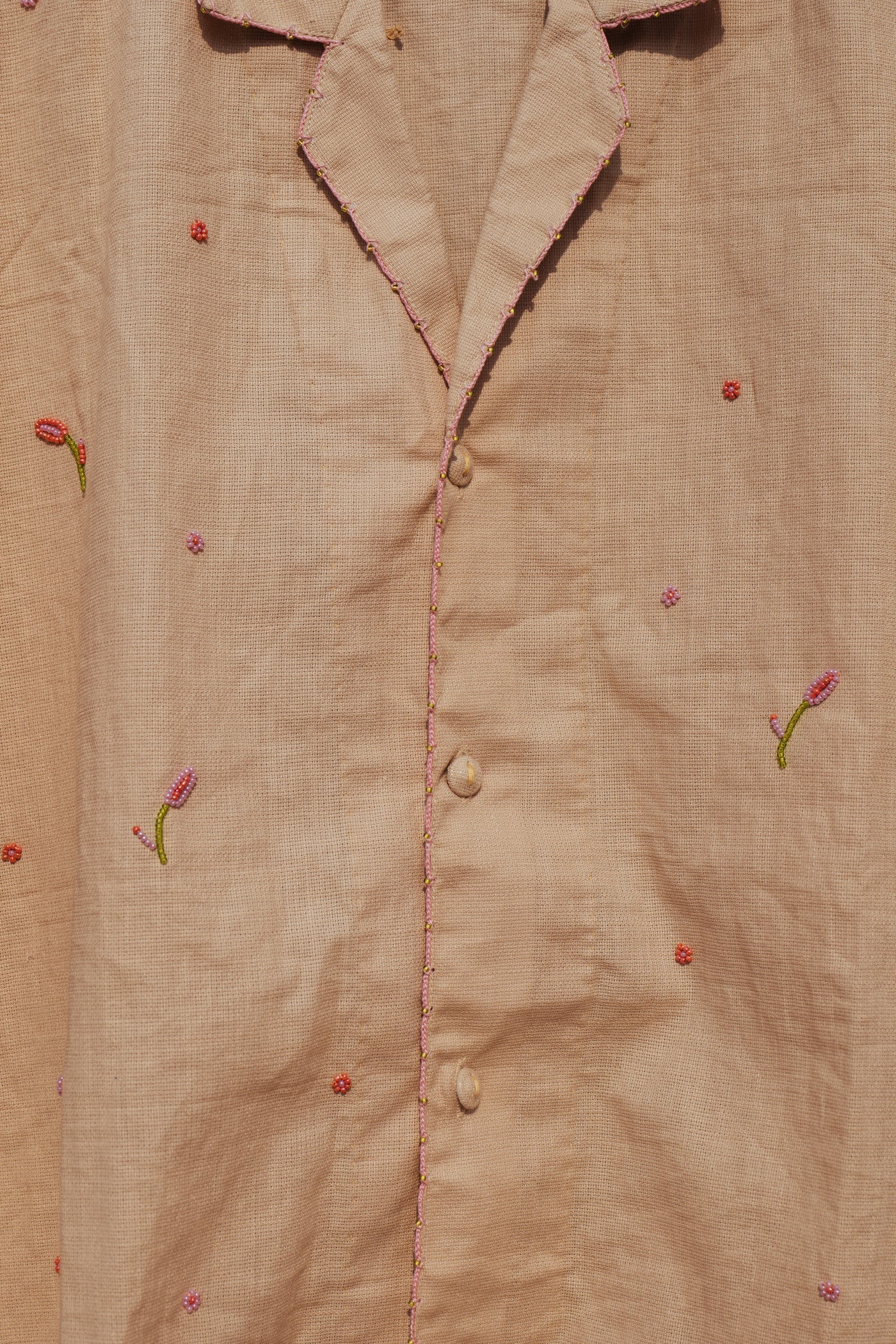 BEADED BLOOM SHIRT