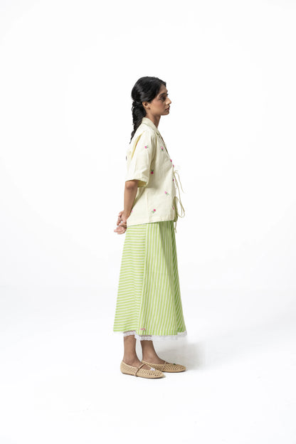 GARDEN STRIPE SKIRT