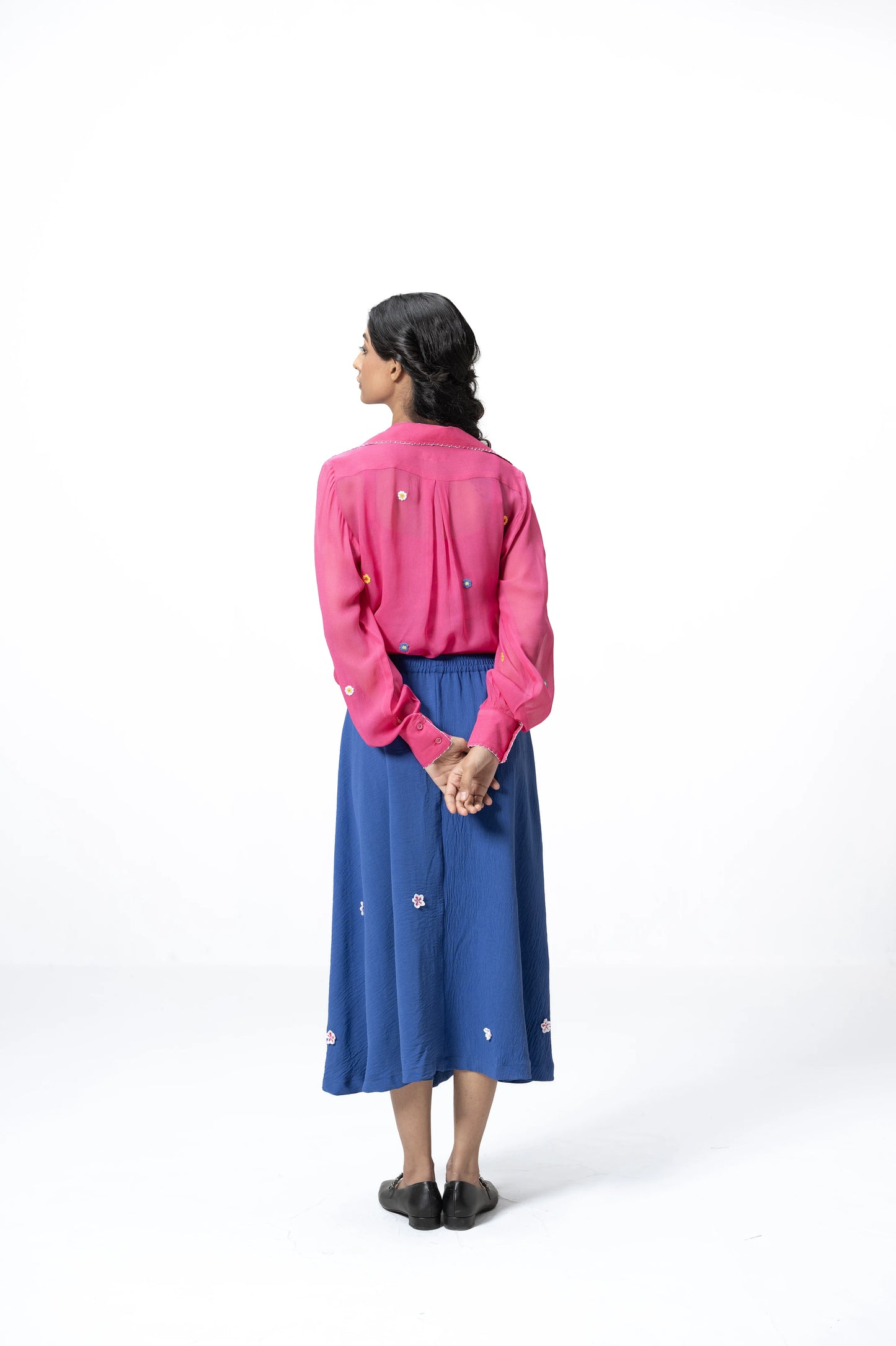BLUE FLORA SKIRT