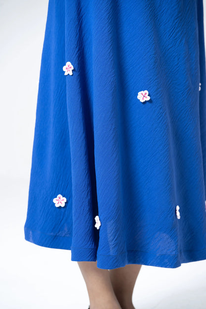 BLUE FLORA SKIRT