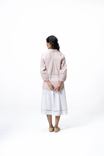 BLUSH PETAL SHIRT