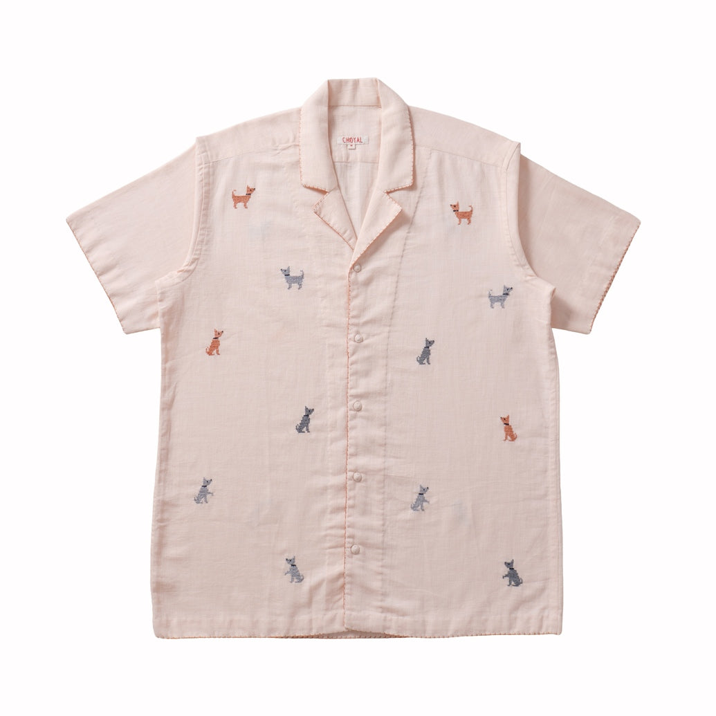 CROSS-STITCH DOG SHIRT