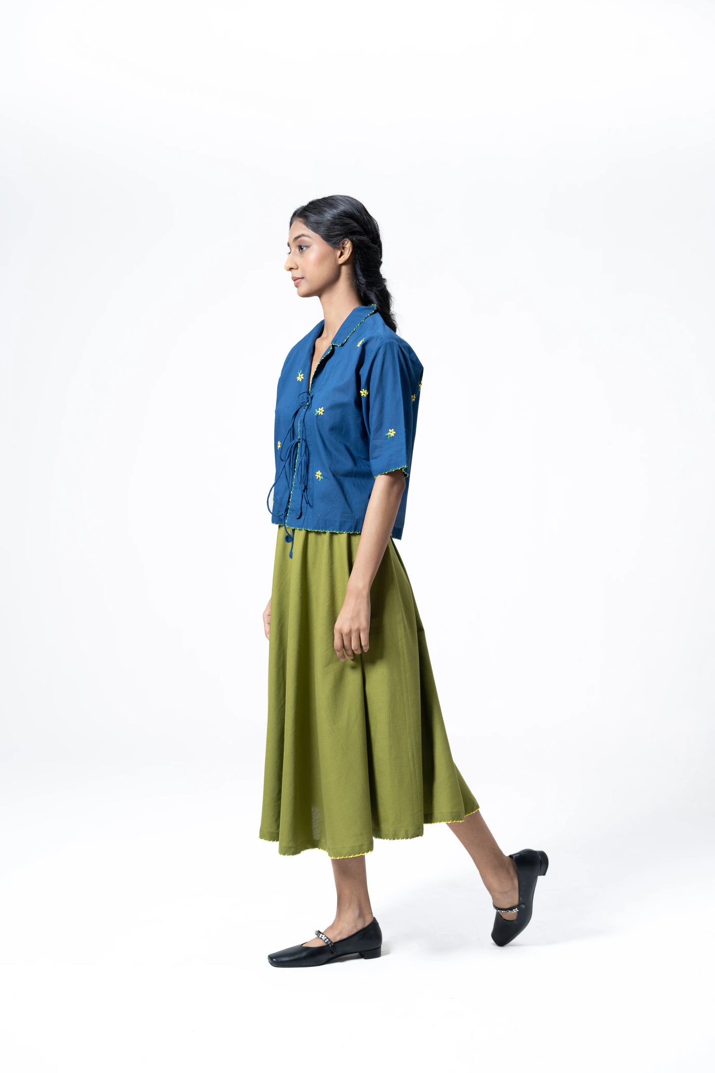 BLUE MEADOW TIE TOP