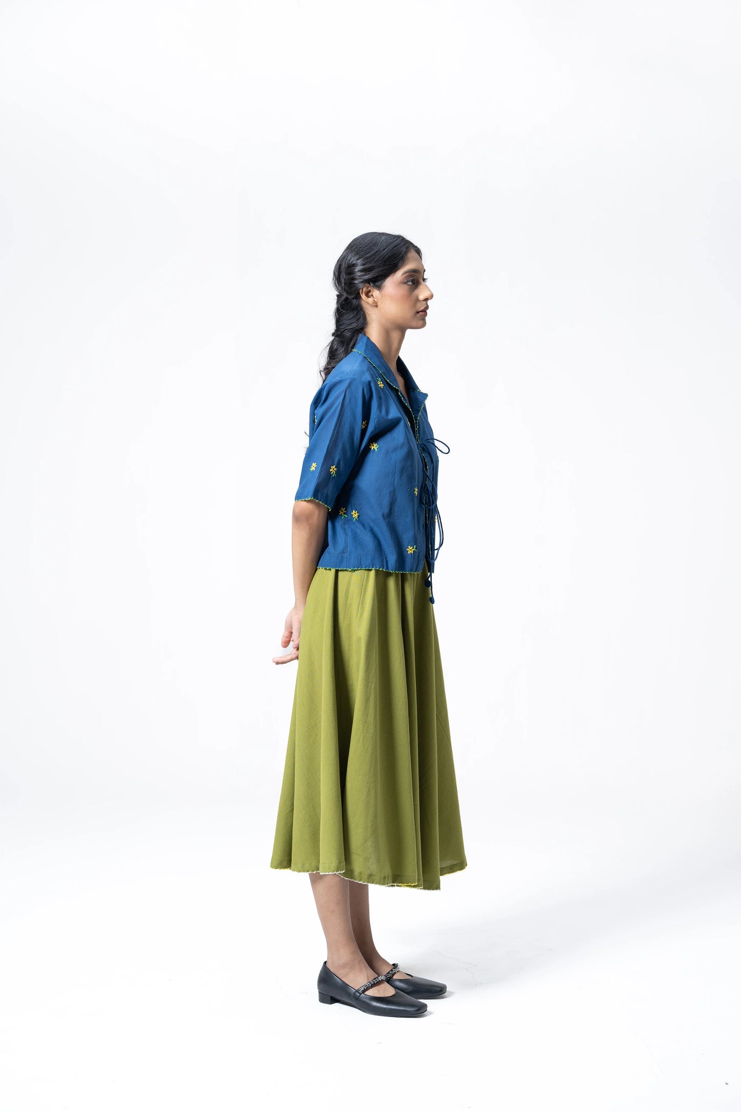 BLUE MEADOW TIE TOP