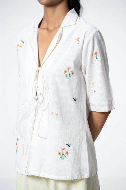 WILDFLOWER TIE TOP