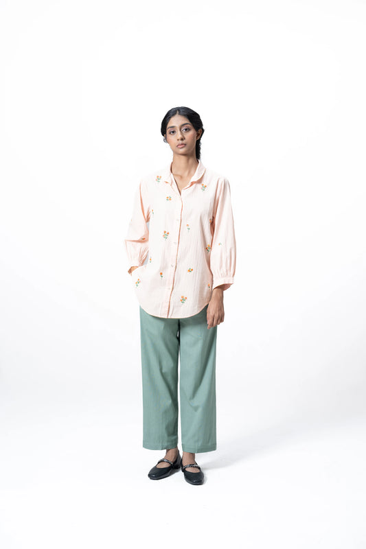APRICOT BLOOM SHIRT