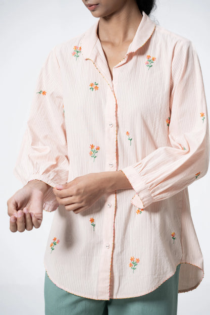 APRICOT BLOOM SHIRT