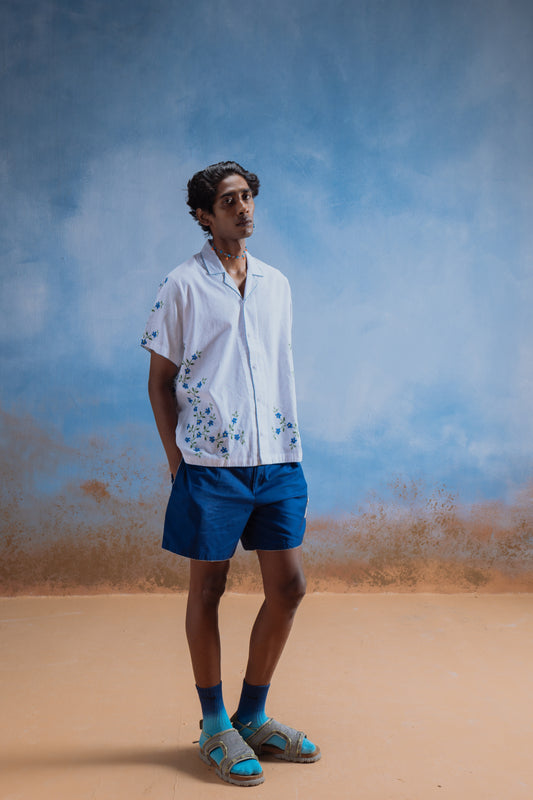 BLUE BLOOM SHIRT
