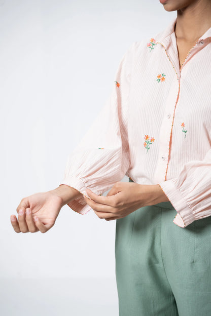APRICOT BLOOM SHIRT