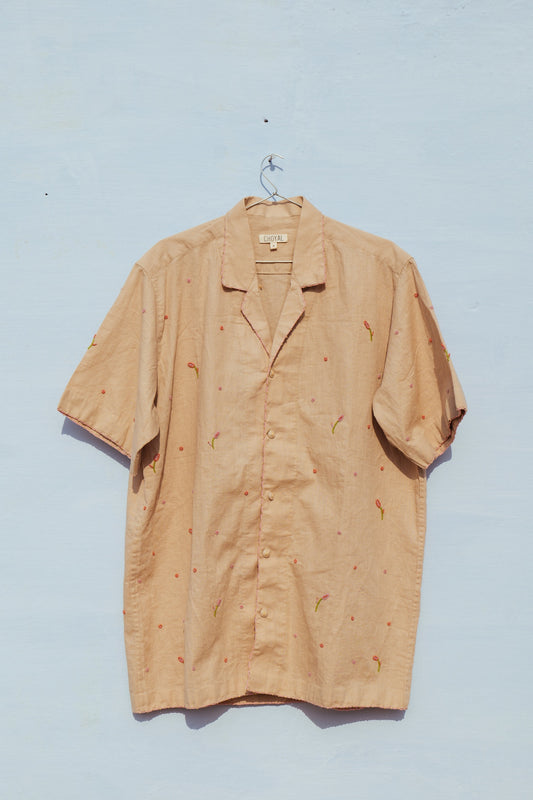 BEADED BLOOM SHIRT