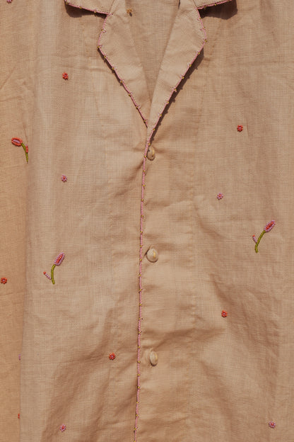BEADED BLOOM SHIRT